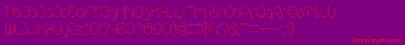 EverythingOutlined Font – Red Fonts on Purple Background