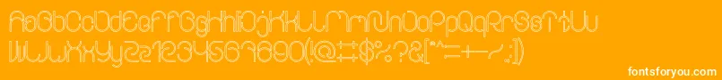 EverythingOutlined Font – White Fonts on Orange Background