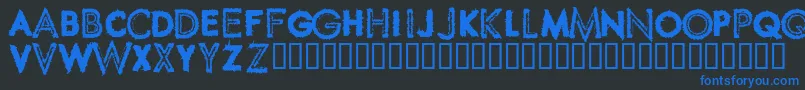 Spikcsw Font – Blue Fonts on Black Background