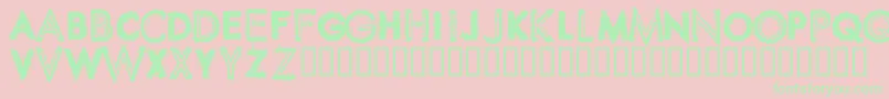 Spikcsw Font – Green Fonts on Pink Background