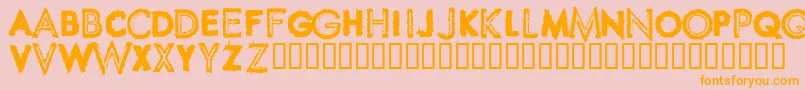 Spikcsw Font – Orange Fonts on Pink Background