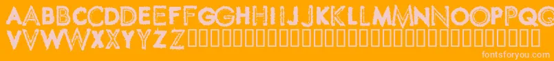 Spikcsw Font – Pink Fonts on Orange Background