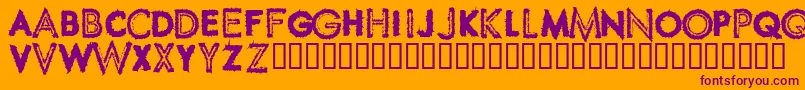 Spikcsw Font – Purple Fonts on Orange Background