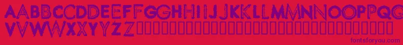 Spikcsw Font – Purple Fonts on Red Background