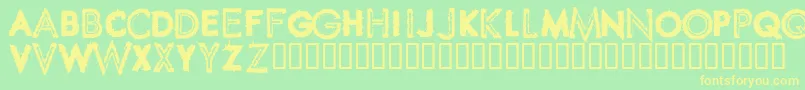 Подробнее о шрифте Spikcsw Шрифт Spikcsw – жёлтые шрифты на зелёном фоне