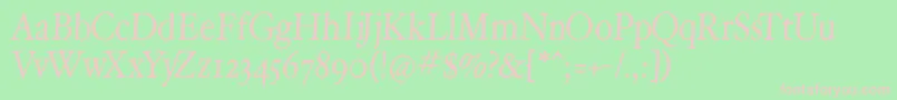 Hoperoundmedium Font – Pink Fonts on Green Background