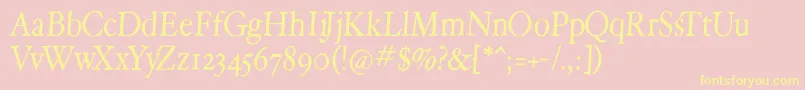 More about Hoperoundmedium Font Hoperoundmedium Font – Yellow Fonts on Pink Background