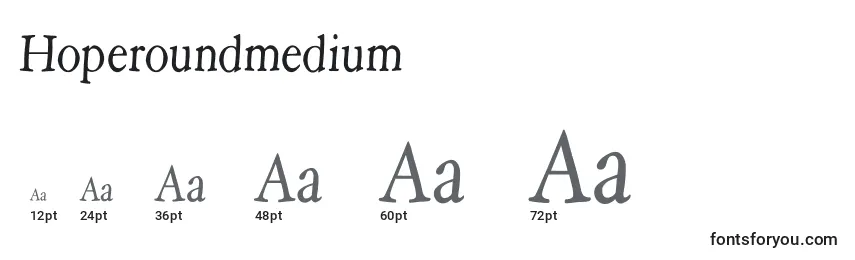 Размеры шрифта Hoperoundmedium