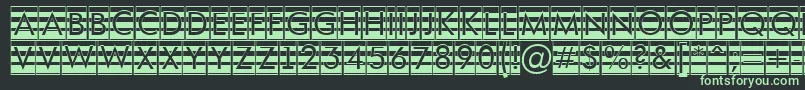 Czcionka AFuturaortotitulcmgrd – zielone czcionki na czarnym tle