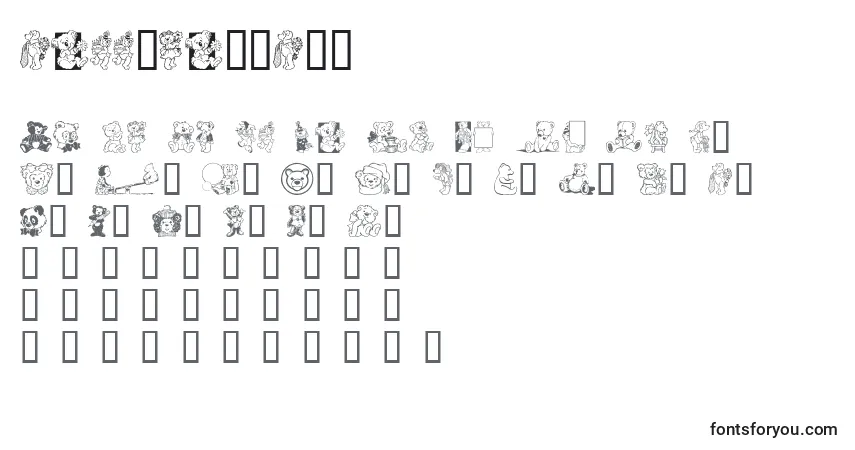 Czcionka TeddybersToo – alfabet, cyfry, specjalne znaki