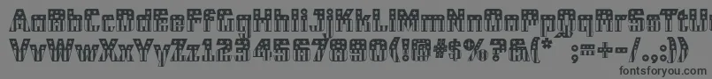 Cfb1AmericanPatriotSolid2Normal Font – Black Fonts on Gray Background