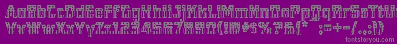 Police Cfb1AmericanPatriotSolid2Normal – polices grises sur fond violet
