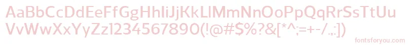 ReganDemibold Font – Pink Fonts on White Background