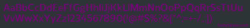 ReganDemibold Font – Purple Fonts on Black Background