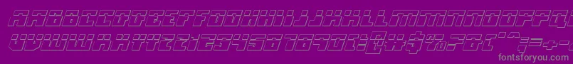More about Micronianla3Di Font Micronianla3Di Font – Gray Fonts on Purple Background