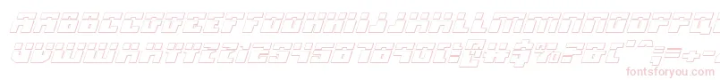 Micronianla3Di Font – Pink Fonts on White Background