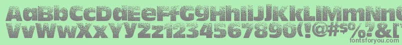 Hotsweat Font – Gray Fonts on Green Background