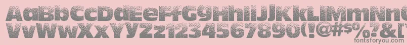 フォントHotsweat – ピンクの背景に灰色の文字