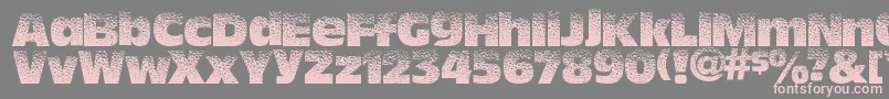 フォントHotsweat – 灰色の背景にピンクのフォント