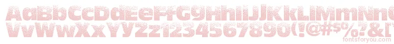 Hotsweat-fontti – vaaleanpunaiset fontit valkoisella taustalla