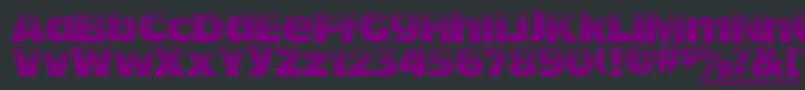 Hotsweat-fontti – violetit fontit mustalla taustalla