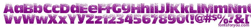 Hotsweat-fontti – violetit fontit valkoisella taustalla