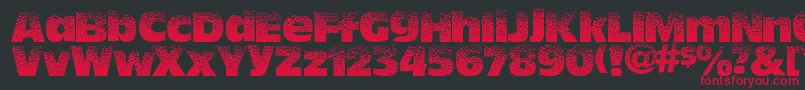 Hotsweat Font – Red Fonts on Black Background