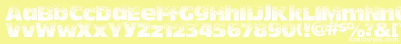 Hotsweat Font – White Fonts on Yellow Background