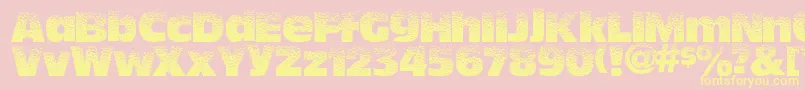 Hotsweat Font – Yellow Fonts on Pink Background