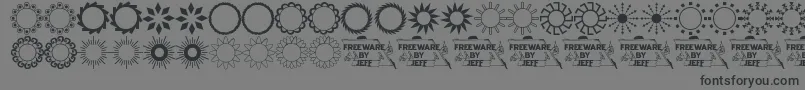 Sundings2Jl Font – Black Fonts on Gray Background