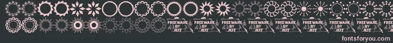 Sundings2Jl Font – Pink Fonts on Black Background
