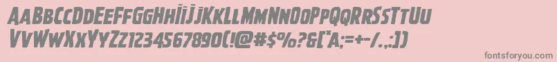 More about Ghoulishintentexpandital Font Ghoulishintentexpandital Font – Gray Fonts on Pink Background