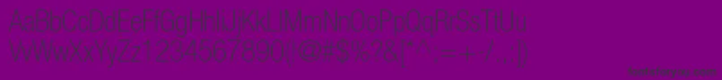 Fonte HelveticaneueltstdThcn – fontes pretas em um fundo violeta