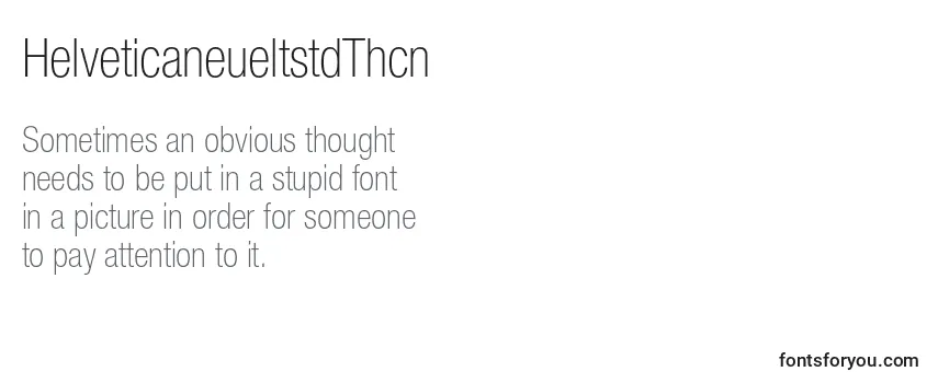 HelveticaneueltstdThcn Font