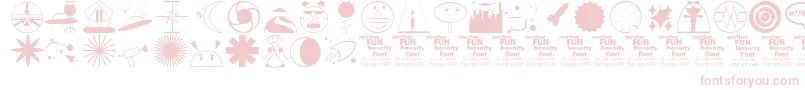 OuterSpaceJl Font – Pink Fonts on White Background
