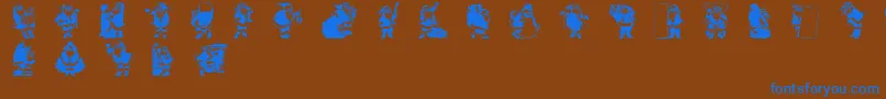 RypSnata1 Font – Blue Fonts on Brown Background