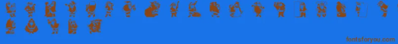 RypSnata1 Font – Brown Fonts on Blue Background
