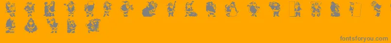 RypSnata1 Font – Gray Fonts on Orange Background