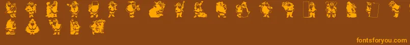 RypSnata1 Font – Orange Fonts on Brown Background
