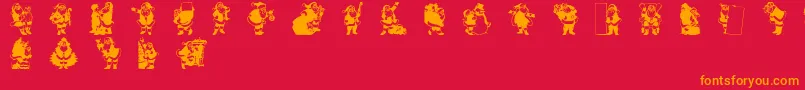 RypSnata1 Font – Orange Fonts on Red Background