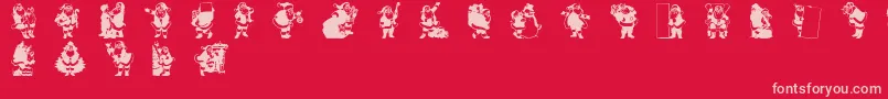 RypSnata1 Font – Pink Fonts on Red Background