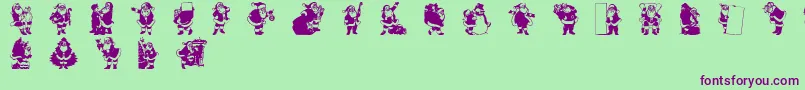 RypSnata1 Font – Purple Fonts on Green Background