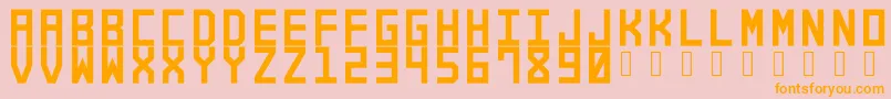 Alforimdemo Font – Orange Fonts on Pink Background