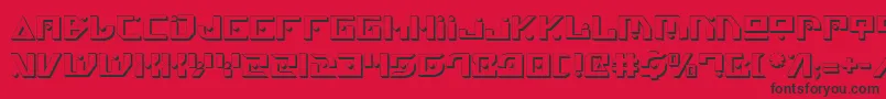 Genv2s Font – Black Fonts on Red Background