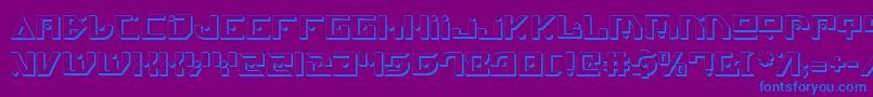 Genv2s Font – Blue Fonts on Purple Background