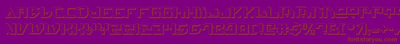 Genv2s Font – Brown Fonts on Purple Background