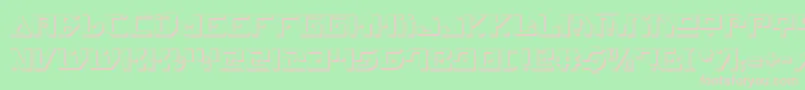 Шрифт Genv2s – розовые шрифты на зелёном фоне