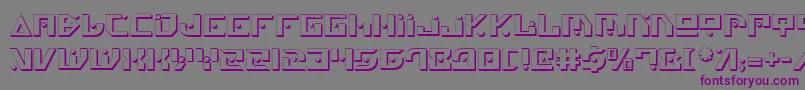 Шрифт Genv2s – фиолетовые шрифты на сером фоне