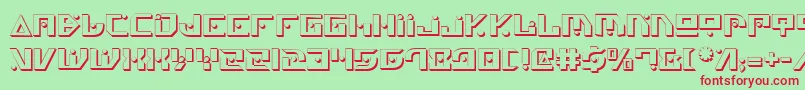 Genv2s Font – Red Fonts on Green Background