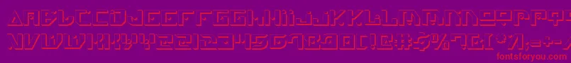 Genv2s Font – Red Fonts on Purple Background